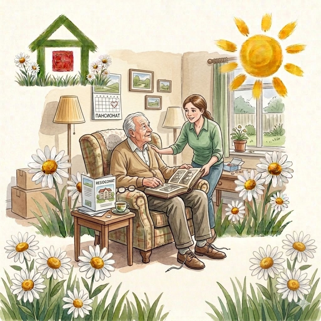 Как уговорить пожилого родителя переехать в пансионат